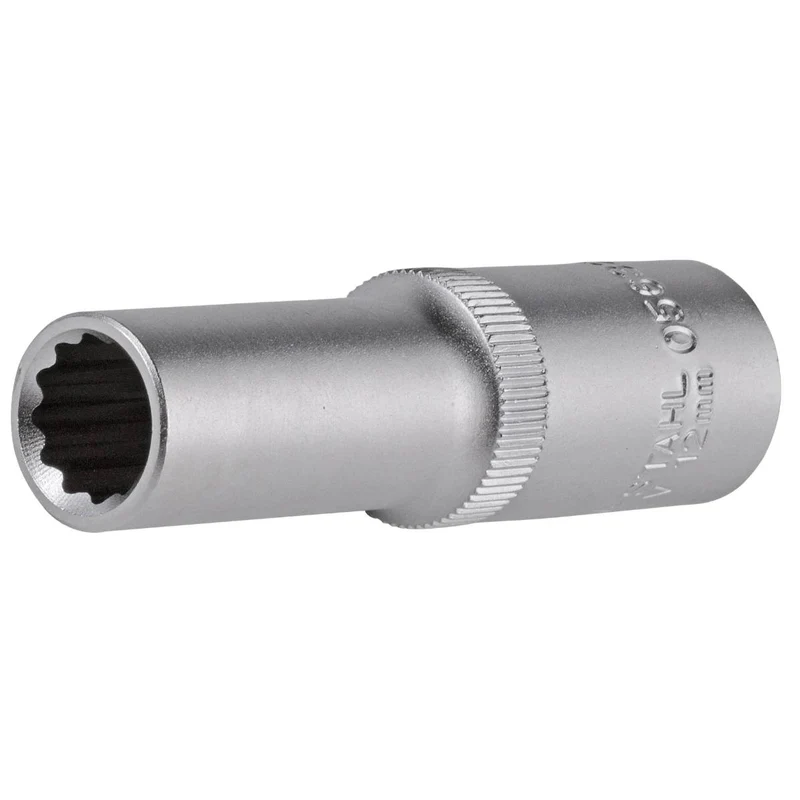 SW-Stahl Steckschlüsseleinsatz 1/2" Zwölfkant 12 mm tief