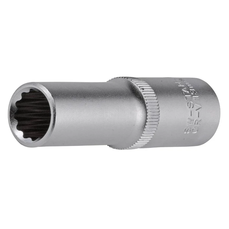 SW-Stahl Steckschlüsseleinsatz 1/2" Zwölfkant 13 mm tief
