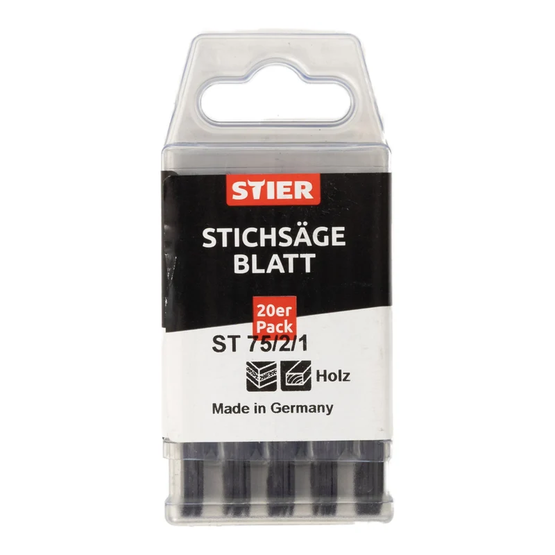 STIER Stichsägeblatt ST 75/2/1 für Holz Sperrholz Multiplex Spanplatten