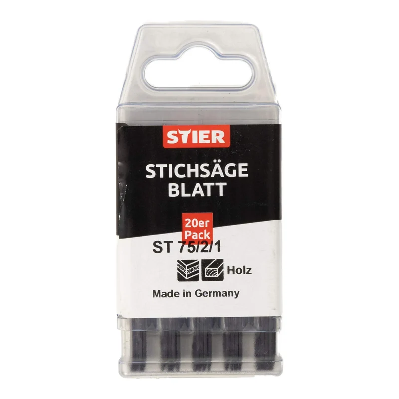 STIER Stichsägeblatt ST 75/2/1 für Holz Sperrholz Multiplex Spanplatten