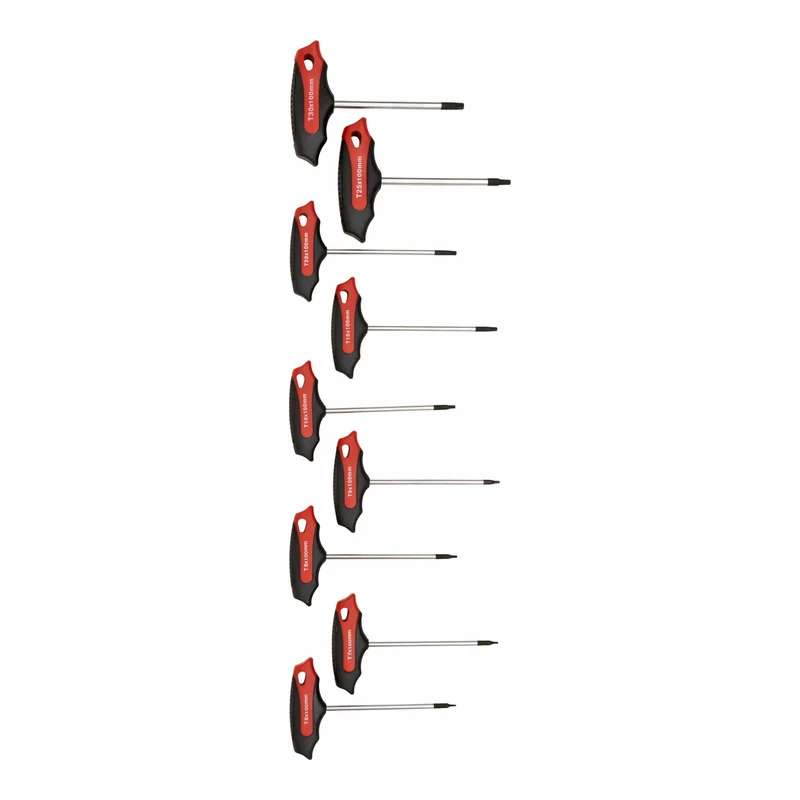STIER T-Griff-Schraubendreher-Satz Torx TX15 - TX45 mm 6-teilig in