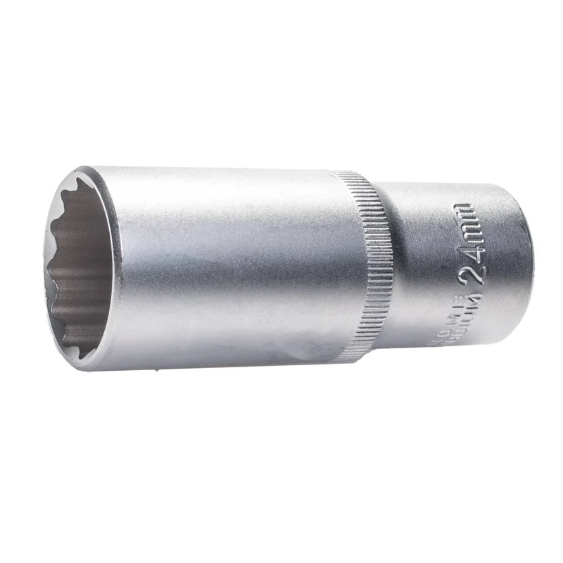 SW-Stahl Steckschlüsseleinsatz 1/2" Zwölfkant 24 mm tief