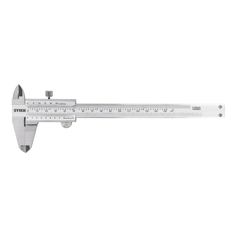 STIER Analoger Messschieber | Präzisionsmessschieber | Feststellschraube 150 mm