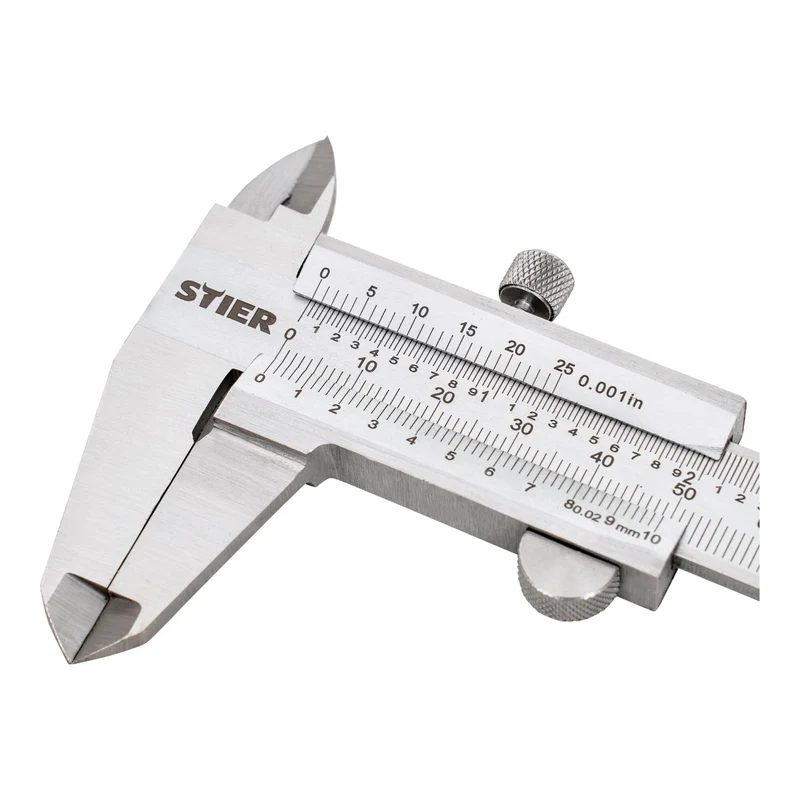 STIER Analoger Messschieber | Präzisionsmessschieber | Feststellschraube 150 mm