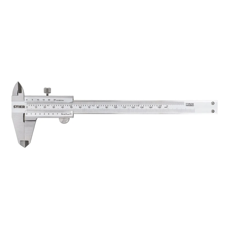 STIER Analoger Messschieber | Präzisionsmessschieber | Feststellschraube 150 mm