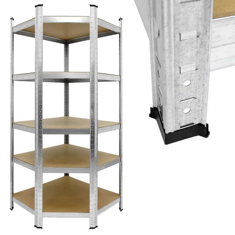 Regalsystem 3er Set belastbar bis 750 kg aus Holz und Metall