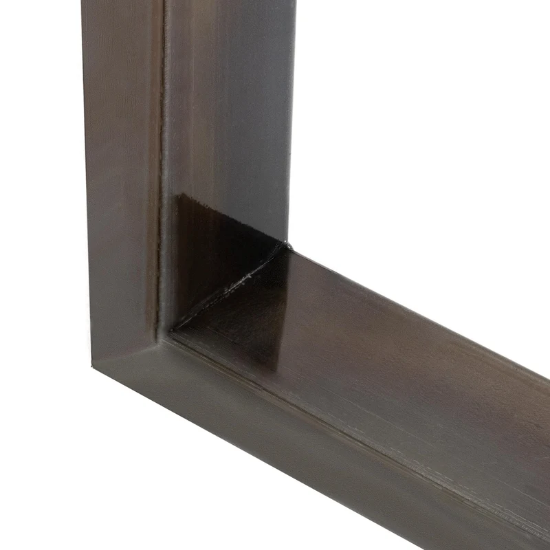 B-Ware Tischbeine Tischgestell 2er Set U-Design 70x72 cm Dunkelgrau aus Stahl