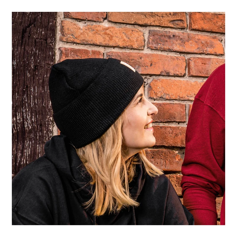 STIER Beanie One Size 7gg Black