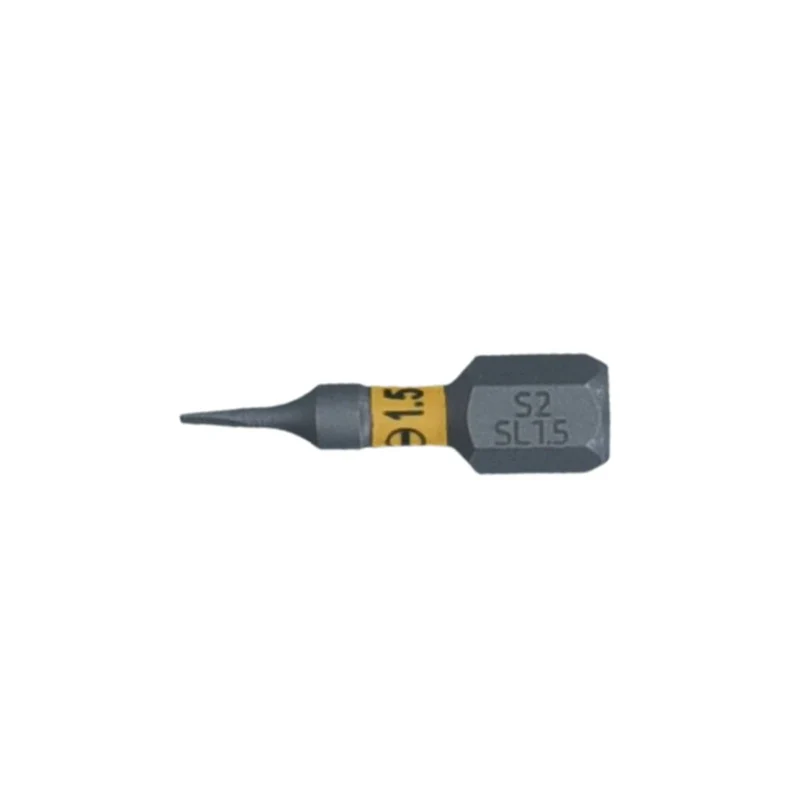 SW-Stahl Schraubendrehbit 1/4" mit Farbcodierung 25 mm Schlitz 15 mm