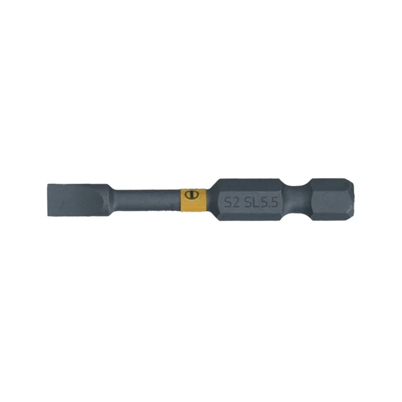 SW-Stahl Schraubendrehbit 1/4" mit Farbcodierung 50 mm Schlitz 55 mm