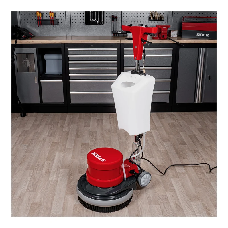 STIER Einscheibenmaschine 17S-2 mit Frischwassertank 1100W 17" Durchmesser 48kg