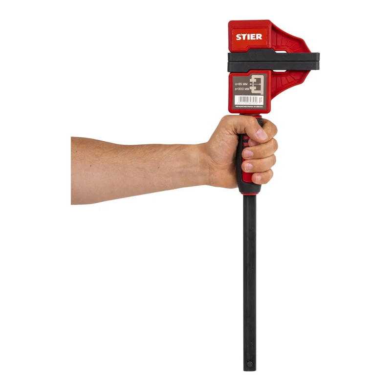 STIER Kompaktzwinge optimal für Arbeiten auf engem Raum 300 mm Spannweite 60 mm