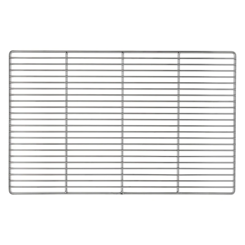 ECD Germany | Grillrost eckig mit abnehmbaren Griffen 54x34 cm Edelstahl, Outdoor Grillplatte robust für Gasgrill Holzkohlegrill BBQ Feuerstelle