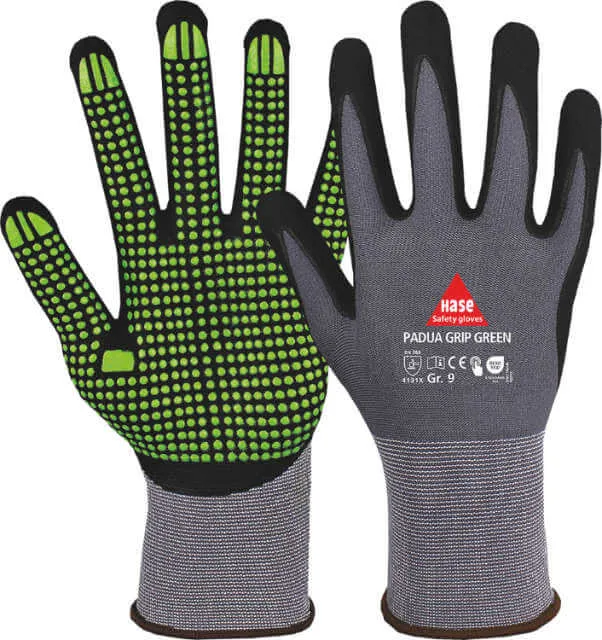 Assembly Glove HASE, PADUA GRIP GREEN