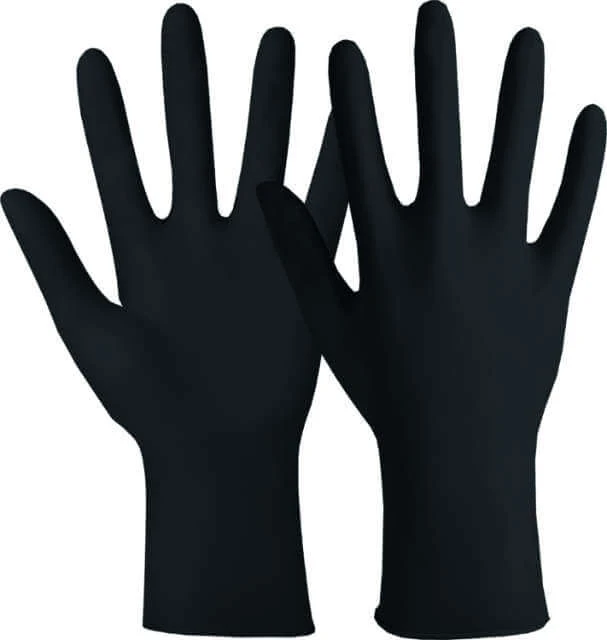 Disposable glove HASE, NITRILE BLACK