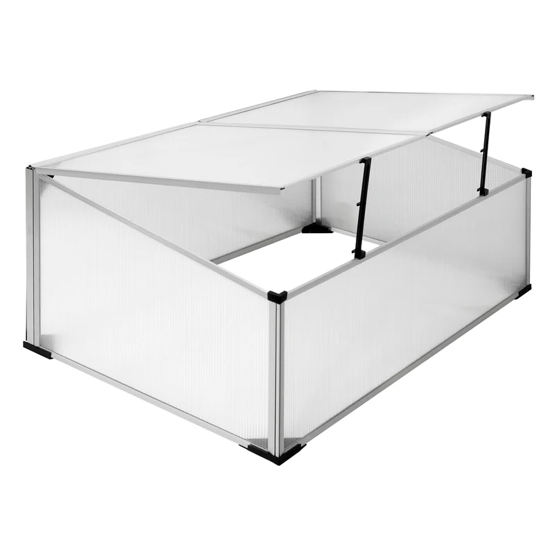 Frühbeet 100x60x40 cm mit Aluminium Rahmen aus Polycarbonat