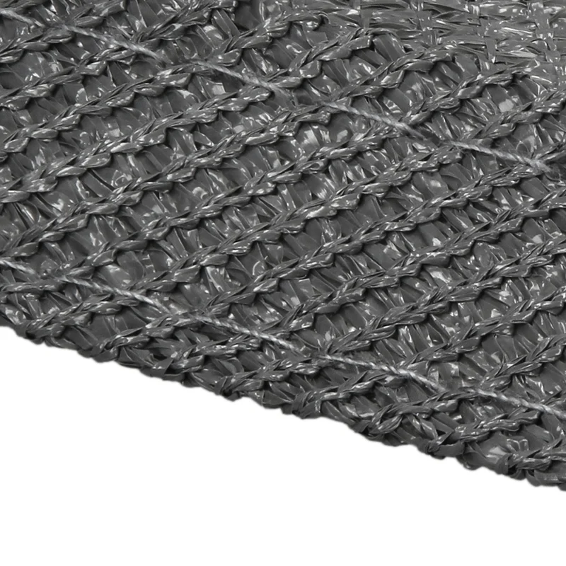Sonnensegel quadrat 3,6x3,6 m Grau 100% HDPE mit UV Schutz inkl. Befestigungsseile