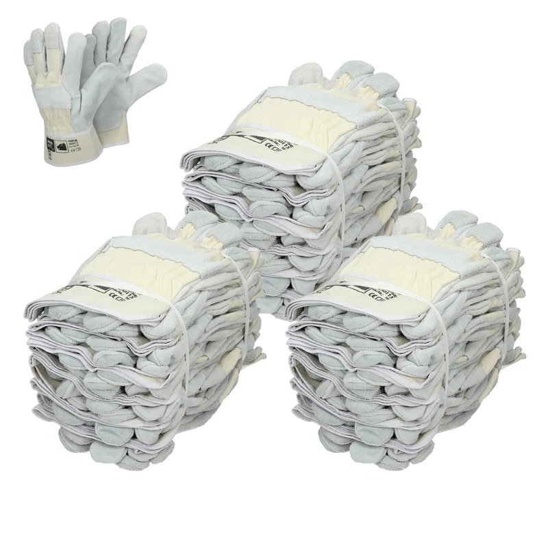 Handschuhe Rindspaltleder Natur 36 Paar L