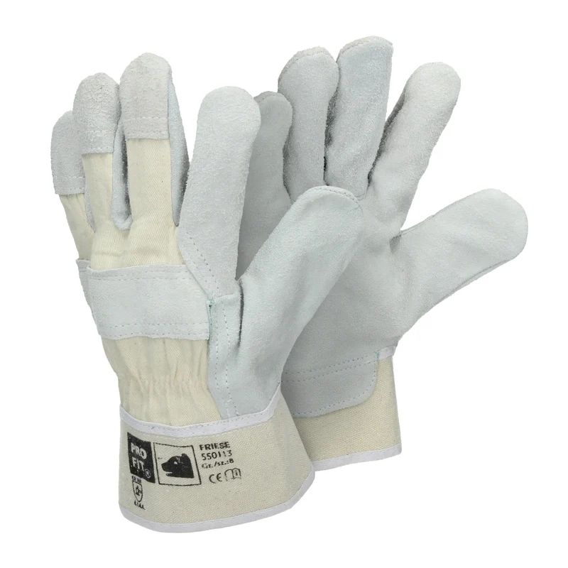 Handschuhe Rindspaltleder Natur 36 Paar L