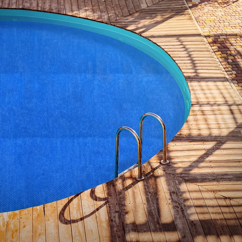 Pool Solarfolie rund Ø 500 cm Blau, Pool Solarabdeckplane 400µm, Solarplane Solarabdeckung zuschneidbar, Poolabdeckung