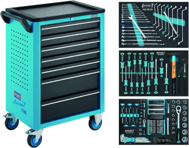 HAZET workshop trolley, equipped, 193-piece