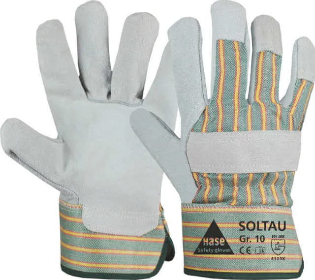 Split leather glove HASE, SOLTAU