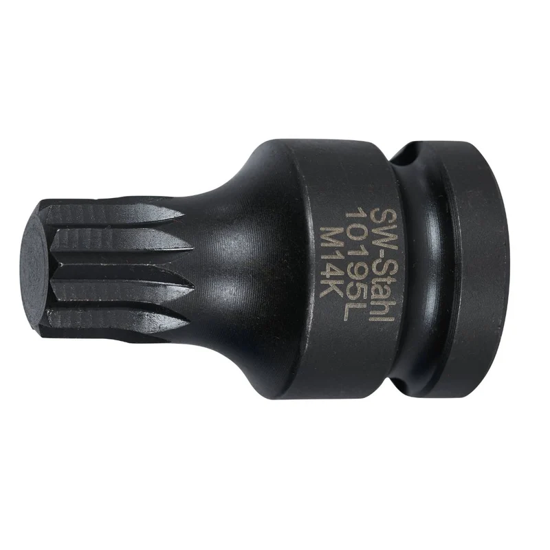 SW-Stahl IMPACT-Schraubendreheinsatz 1/2" Innenvielzahn M14 x 40 mm