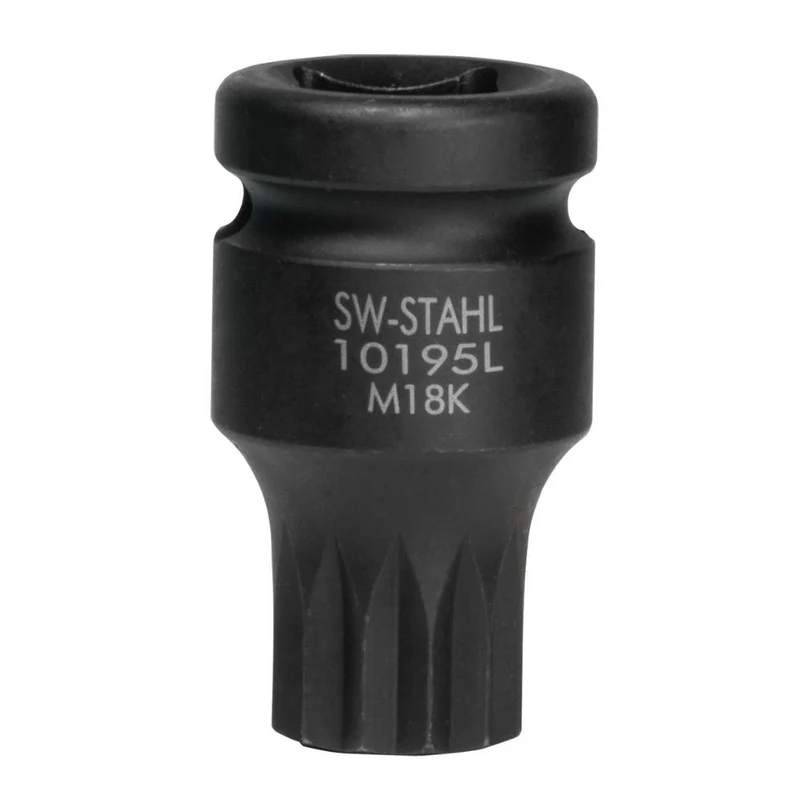 SW-Stahl IMPACT-Schraubendreheinsatz 1/2" Innenvielzahn M18 x 40 mm