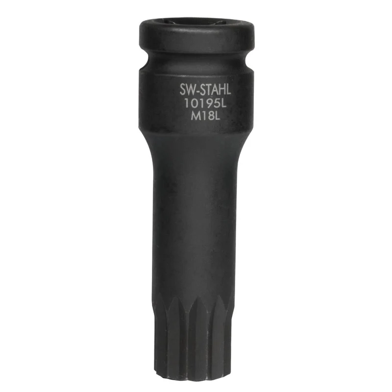 SW-Stahl IMPACT-Schraubendreheinsatz 1/2" Innenvielzahn M18 x 75 mm