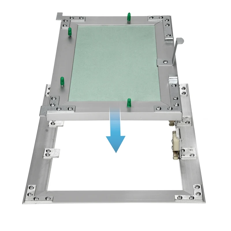 Revisionsklappe GK-Einlage 200x250 mm mit Rahmen aus Aluminium