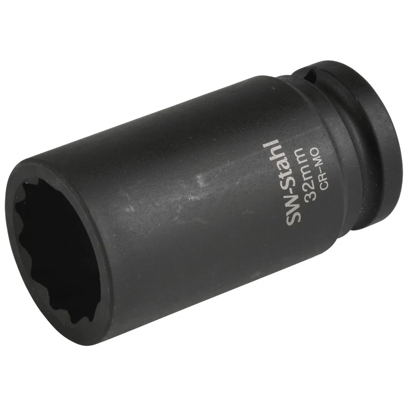 SW-Stahl IMPACT-Steckschlüsseleinsatz 3/4" Zwölfkant 32 mm tief
