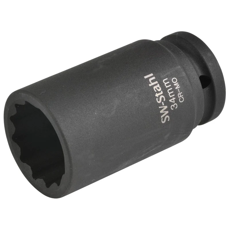 SW-Stahl IMPACT-Steckschlüsseleinsatz 3/4" Zwölfkant 34 mm tief