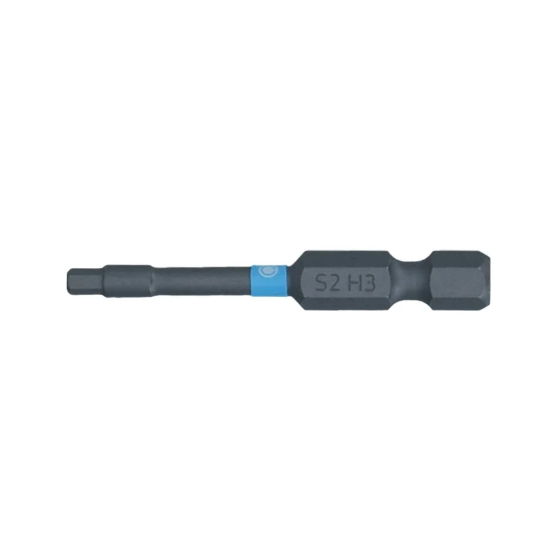 SW-Stahl Schraubendrehbit 1/4" mit Farbcodierung 50 mm Innensechskant 3 mm