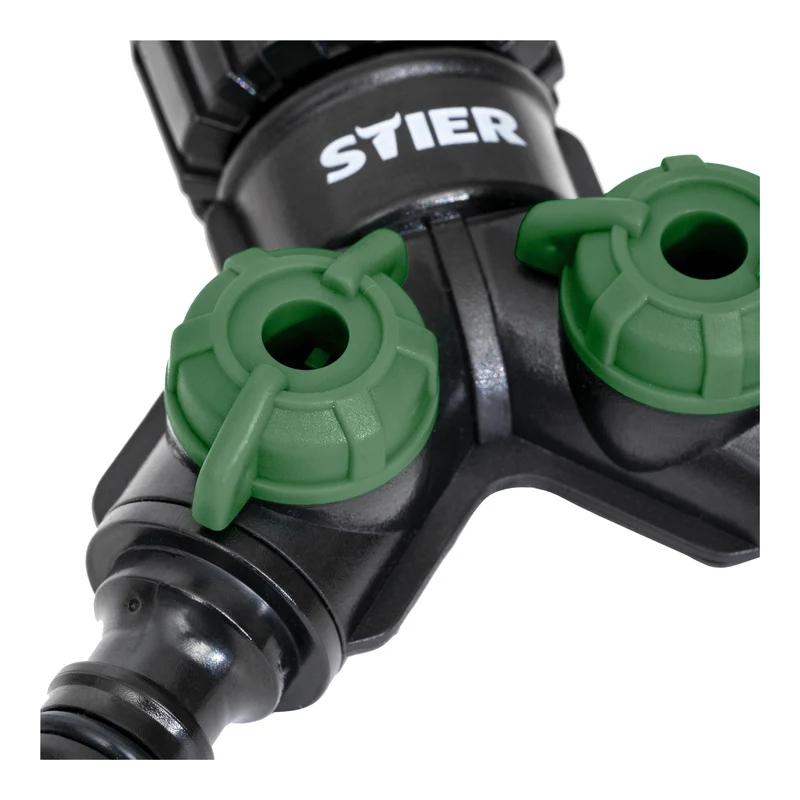 STIER 2 Wege-Ventil / Verteiler Premium 33,3mm G1" und 26,5mm G3/4