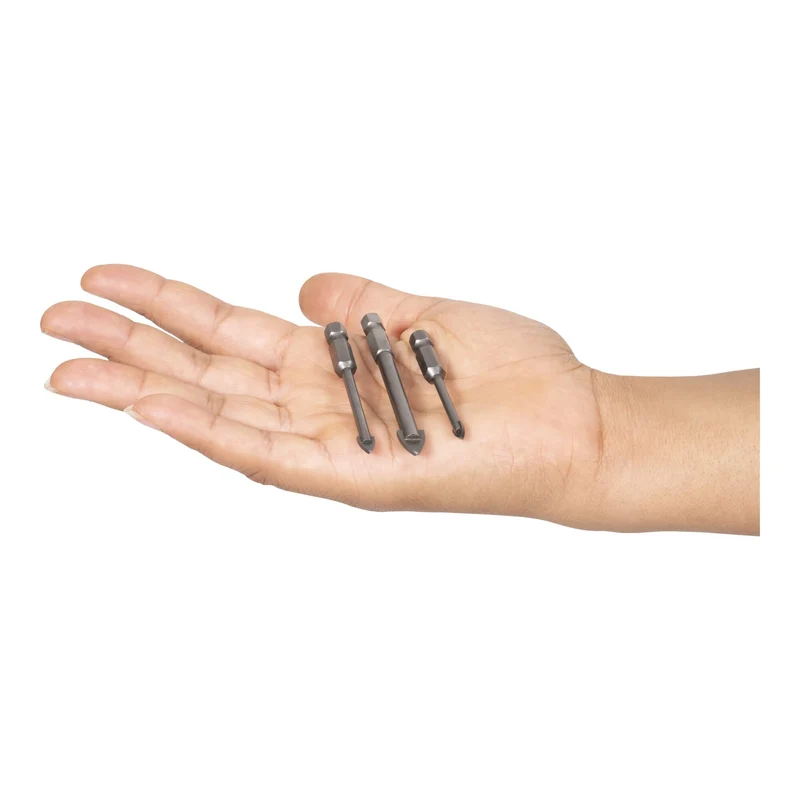 STIER Fliesenbohrer Set 5-teilig 1/4 Zoll Bit HEX Sechskant umfangreiches Set