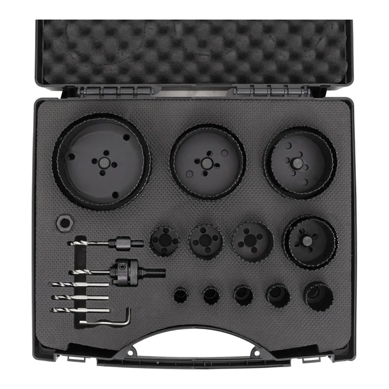 Lochsägen-Set HSS-Co8 Bimetall 21-teilig 19 - 121 x 44 mm aggressiver Schnitt