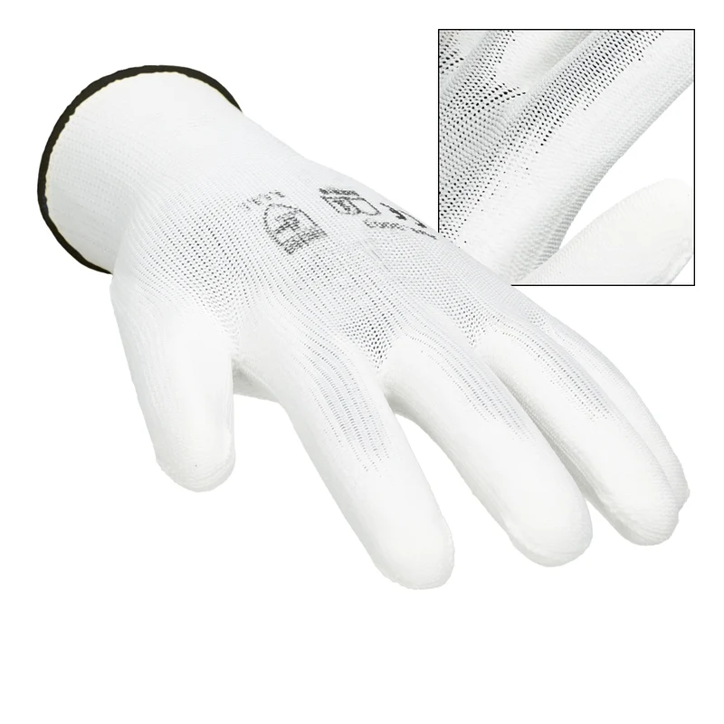 Montagehandschuhe Weiß Größe 10 / XL 12er Set