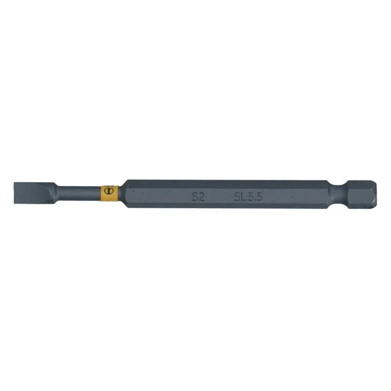 SW-Stahl Schraubendrehbit 1/4" mit Farbcodierung 89 mm Schlitz 55 mm