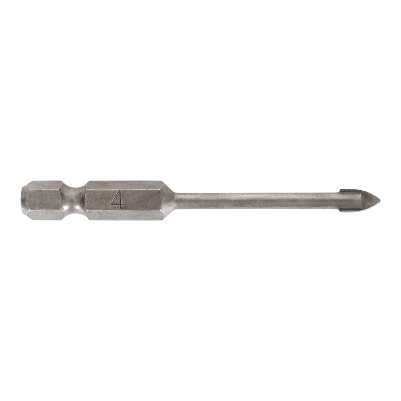 STIER Fliesenbohrer 4 mm Größe 1/4 Zoll Bit HEX Sechskant YG6X-Metall Härtewert