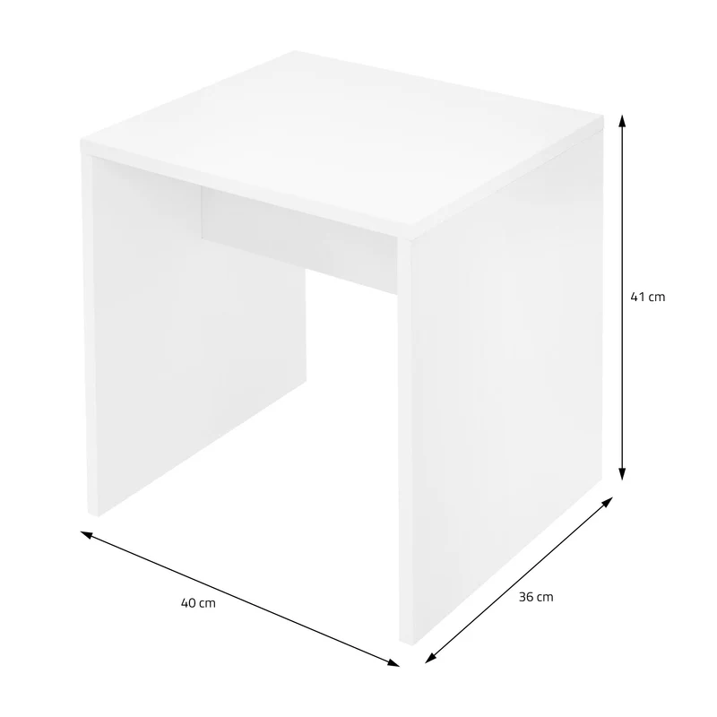 Schminktisch Frisiertisch 108x40x140 cm in Weiß mit Spiegel, Schublade, 6 Ablagen & Hocker ML-Design