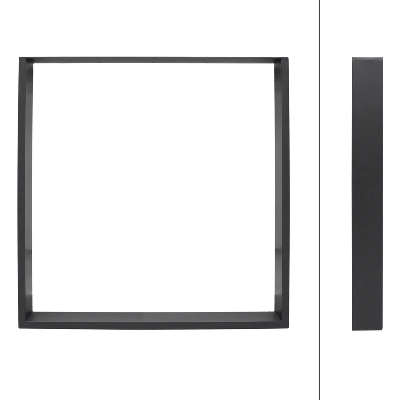 B-Ware Tischbeine Tischgestell 2er Set U-Design 90x72 cm Anthrazit aus Stahl