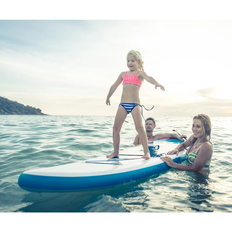 Stand Up Paddle aufblasbares SUP Board Classic 308x76x10 cm in Grün aus PVC inkl. Pumpe und Tragetasche