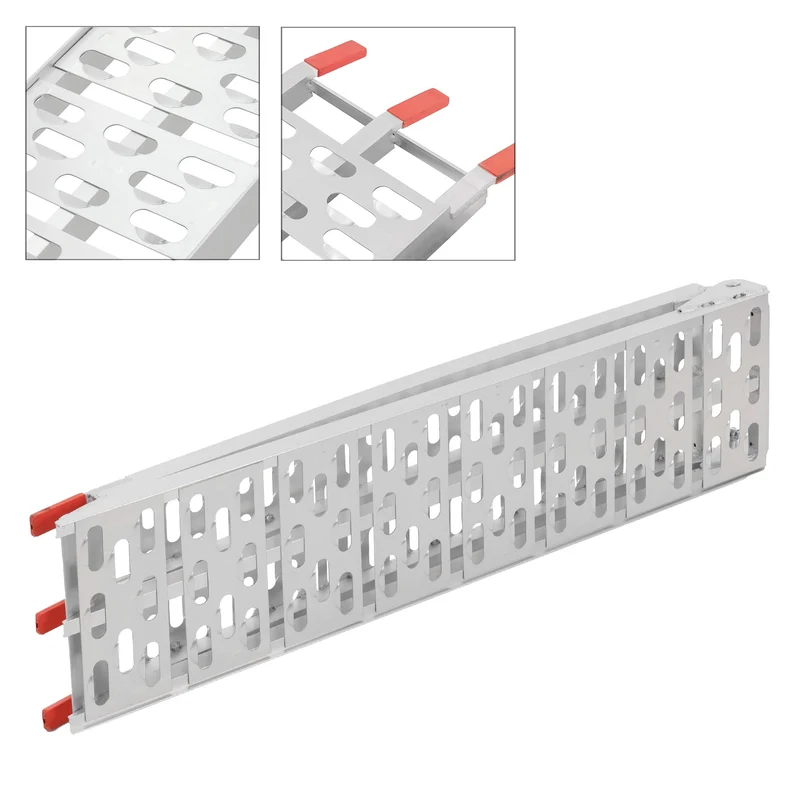 Auffahrrampe 2er Set mit Standfüßen aus Aluminium bis 340kg