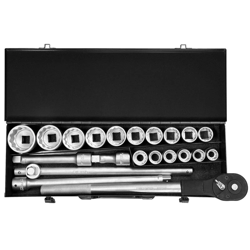 SW-Stahl Steckschlüsselsatz 3/4" Zwölfkant 21-teilig