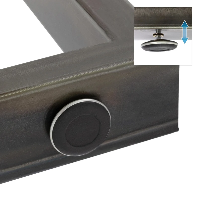 B-Ware Tischbeine Tischgestell 2er Set U-Design 60x72 cm Schwarz aus Stahl