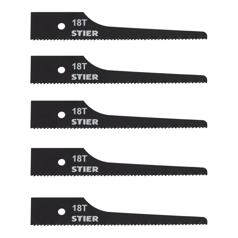 STIER Stichsägeblatt für STS-100 18 Zähne 5 Stk