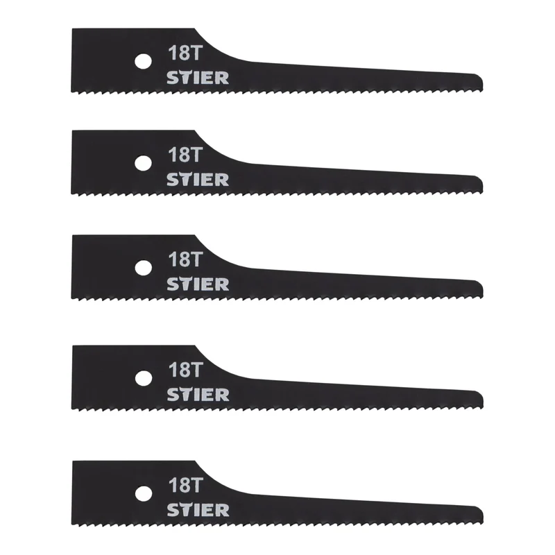 STIER Stichsägeblatt für STS-100 18 Zähne 5 Stk
