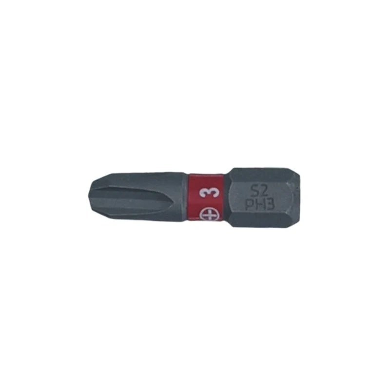 SW-Stahl Schraubendrehbit 1/4" mit Farbcodierung 25 mm Kreuz PH3