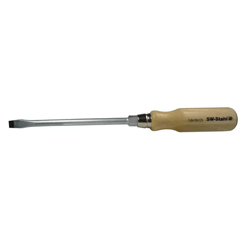 SW-Stahl Schraubendreher Holzheft Schlitz 8 mm x 150 mm