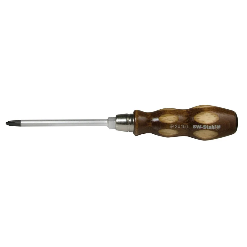 SW-Stahl Schraubendreher Holzheft Kreuz PH2 x 100 mm